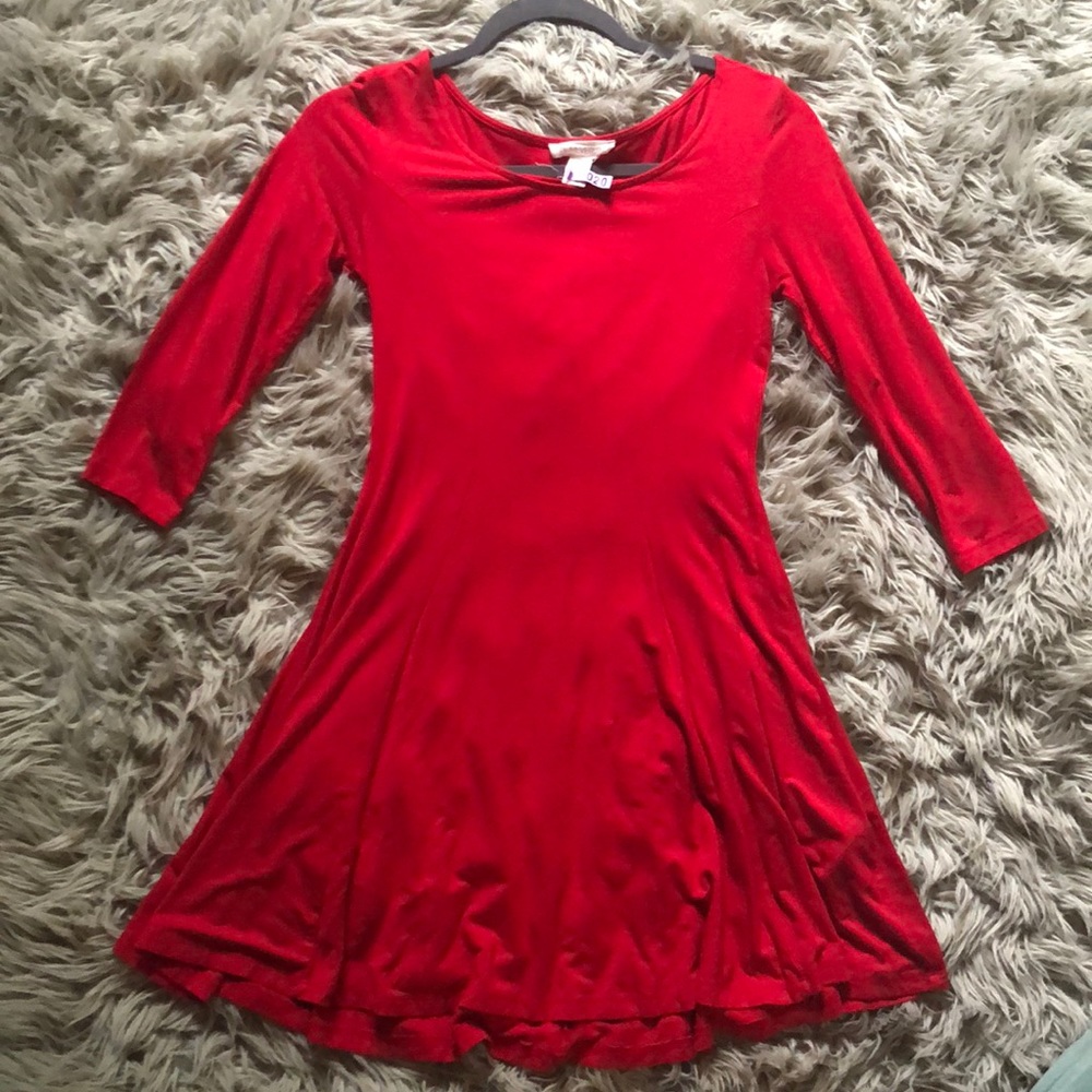 ❤️FORVER21 RED FLOWY DRESS❤️